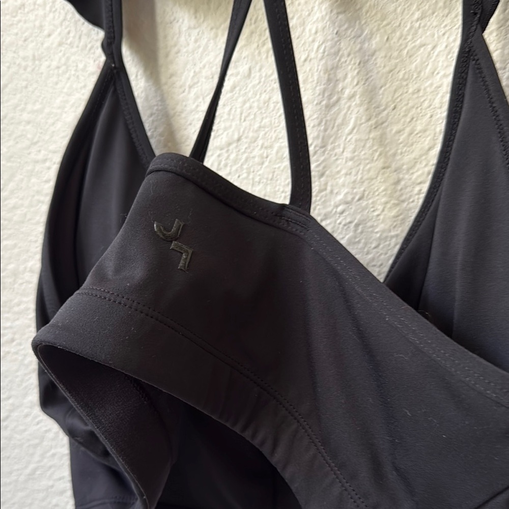 JoyLab Black Ruffle Sports Bra - Picture 5 of 6